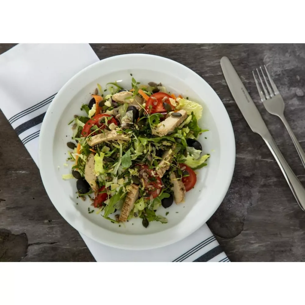 Olympia Whiteware Narrow Rimmed Plates 250mm (Pack of 12) - Image 7