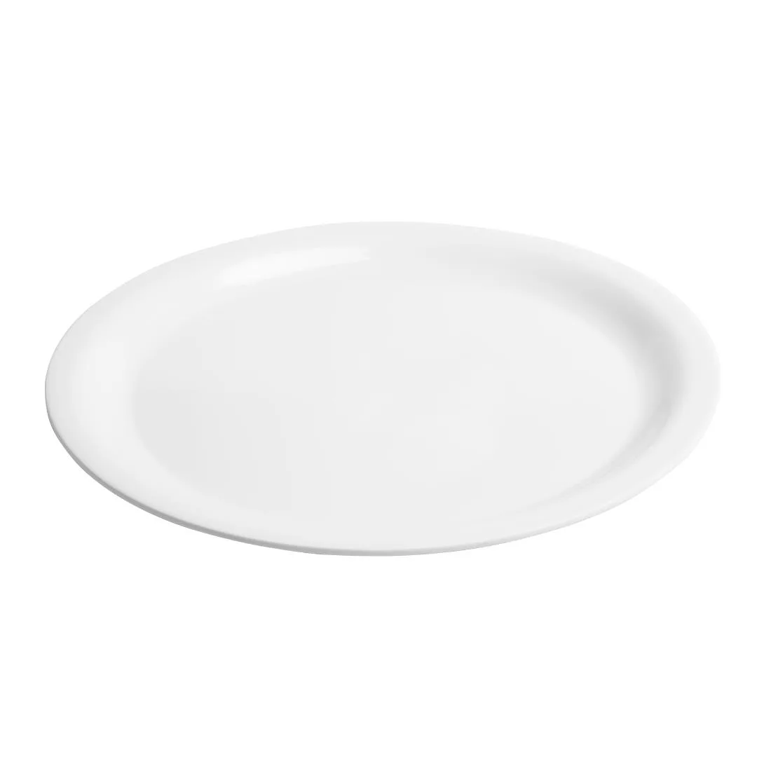 Olympia Kristallon Melamine Narrow Rimmed Plates 267mm (Pack of 12)
