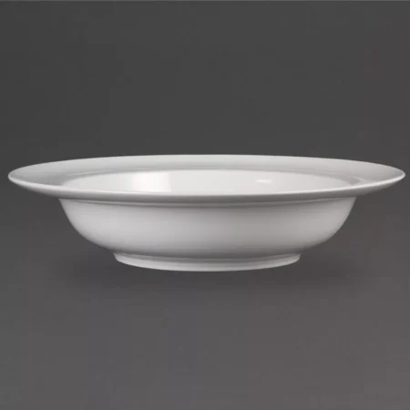Olympia Whiteware Wide Rim Bowls 228mm 710ml/25oz (Pack of 4)