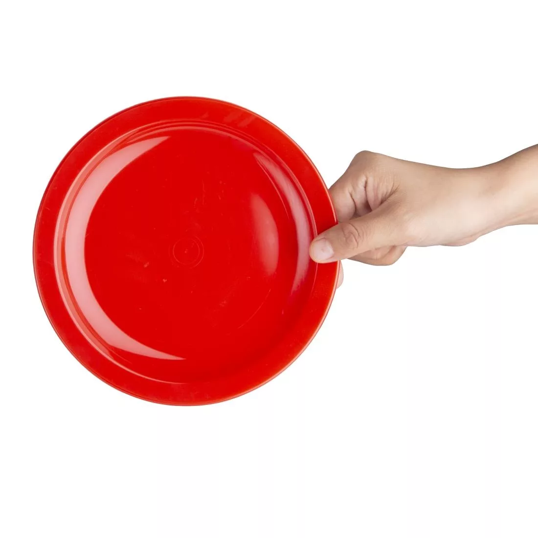 Olympia Kristallon Polycarbonate Plates Red 174mm (Pack of 12) - Image 3