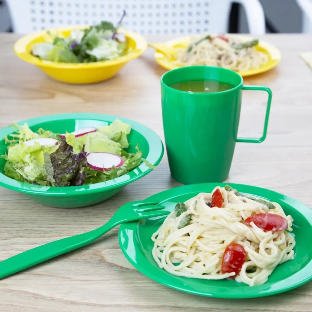 Olympia Kristallon Polycarbonate Bowls Green 174mm (Pack of 12) - Image 5