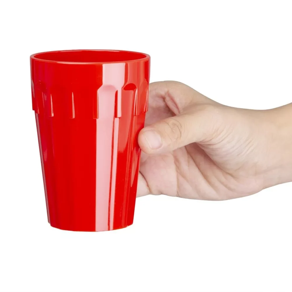 Olympia Kristallon Polycarbonate Tumblers Red 253.8ml (Pack of 12) - Image 3