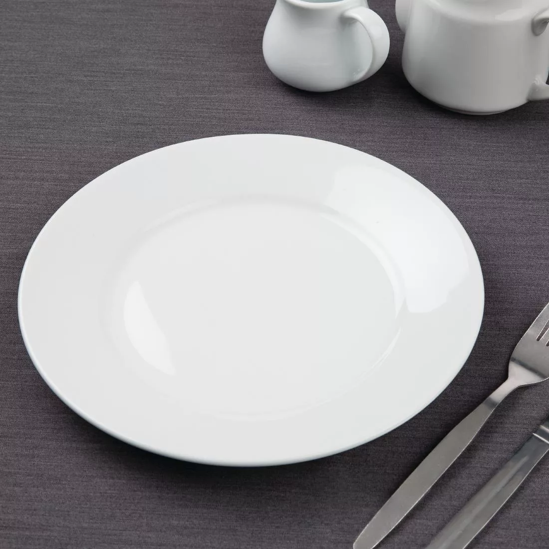 Olympia Athena Wide Rimmed Plates White 254mm (Pack of 12) - Image 9