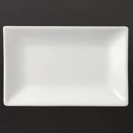Olympia Whiteware Serving Rectangular Platters 200x 130mm (Pack of 6)