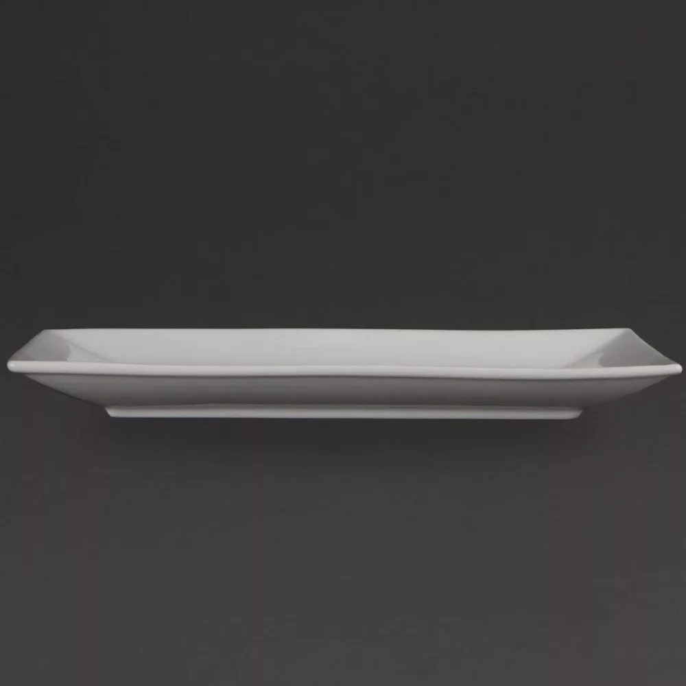 Olympia Whiteware Serving Rectangular Platters 310mm (Pack of 2) - Image 2