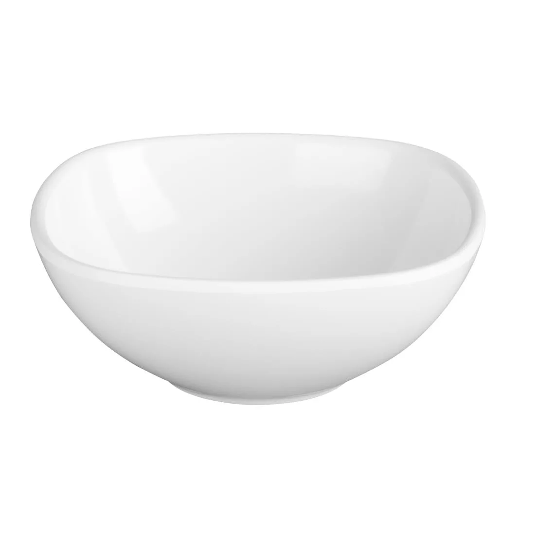 Olympia Kristallon Melamine Rounded Square Bowls 275ml (Pack of 6)
