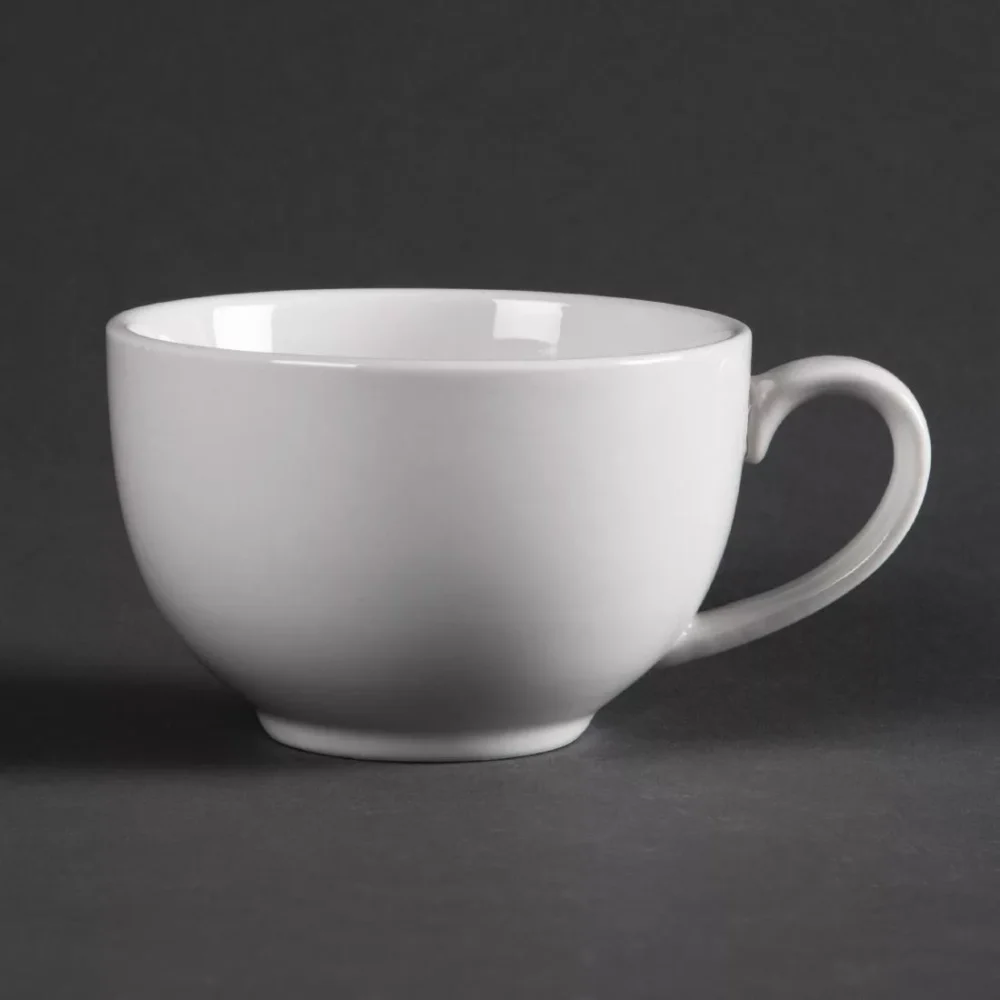 Olympia Whiteware Elegant Cups 230ml 8oz (Pack of 12)