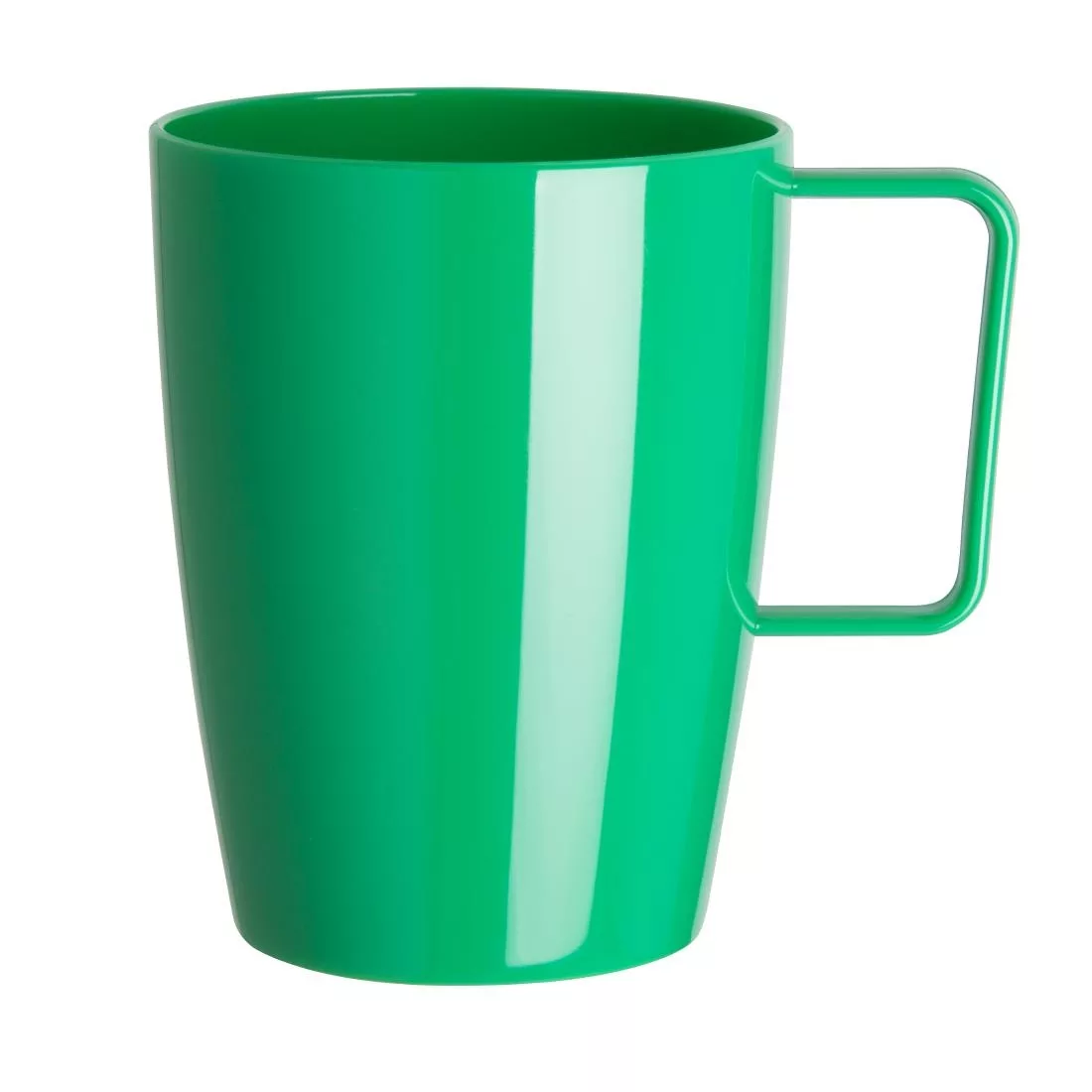 Olympia Kristallon Polycarbonate Handled Beakers Green 348.7ml (Pack of 12)
