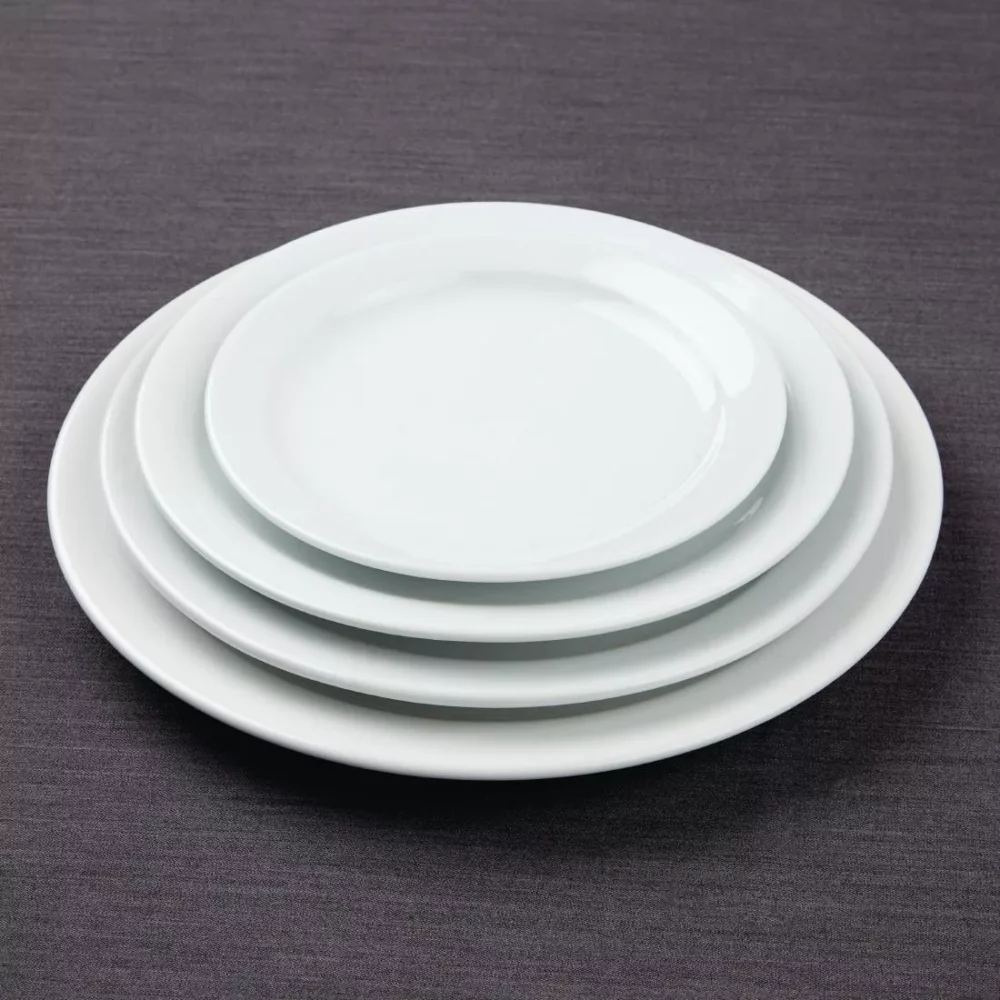 Olympia Athena Narrow Rimmed Plates 205mm (Pack of 12) - Image 3