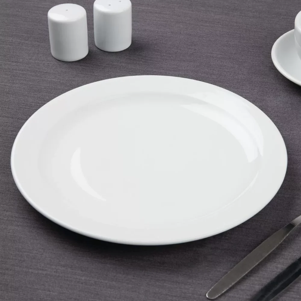 Olympia Athena Narrow Rimmed Plates 254mm (Pack of 12) - Image 10