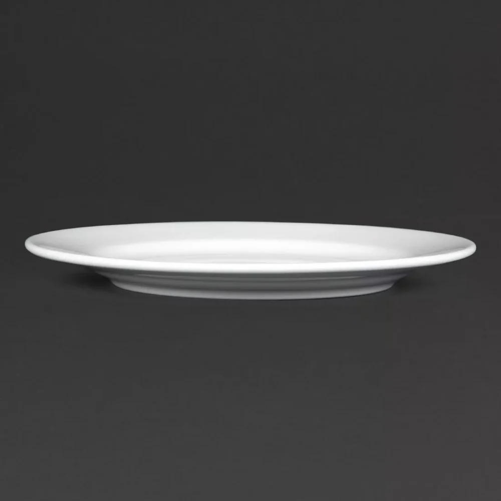 Royal Porcelain Classic White Wide Rim Plates 210mm (Pack of 12) - Image 4