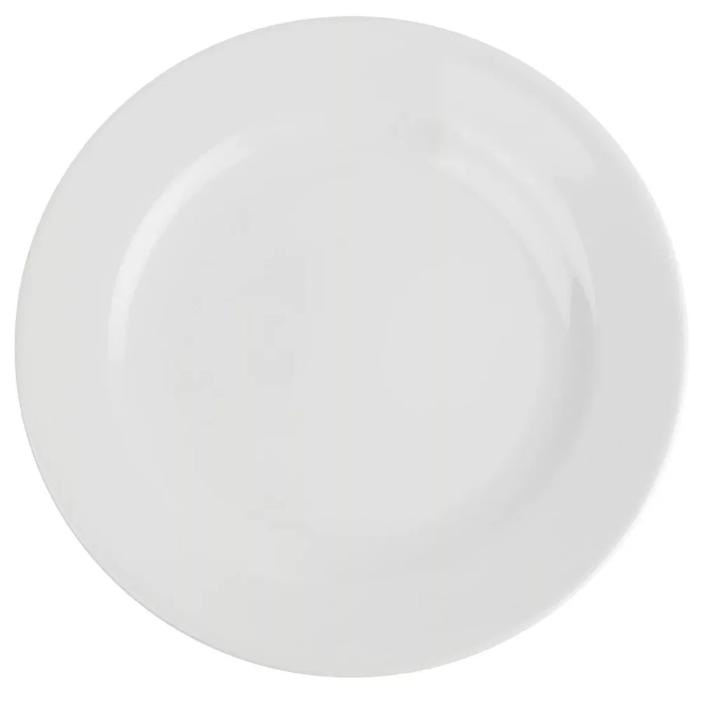 Royal Porcelain Classic White Wide Rim Plates 210mm (Pack of 12) - Image 2