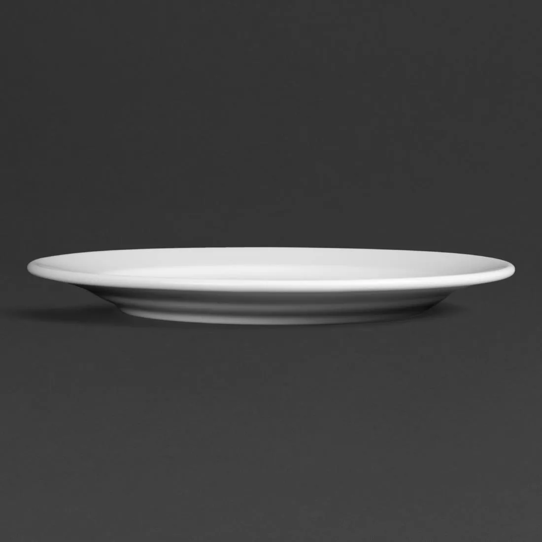 Royal Porcelain Classic White Wide Rim Plates 240mm (Pack of 12) - Image 3