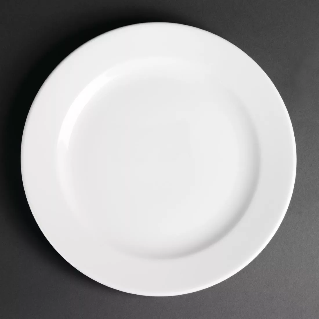 Royal Porcelain Classic White Wide Rim Plates 240mm (Pack of 12)