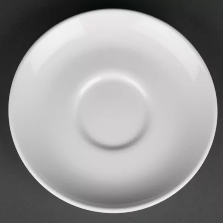 Royal Porcelain Classic White Cappuccino Saucers 150mm (Pack of 12)