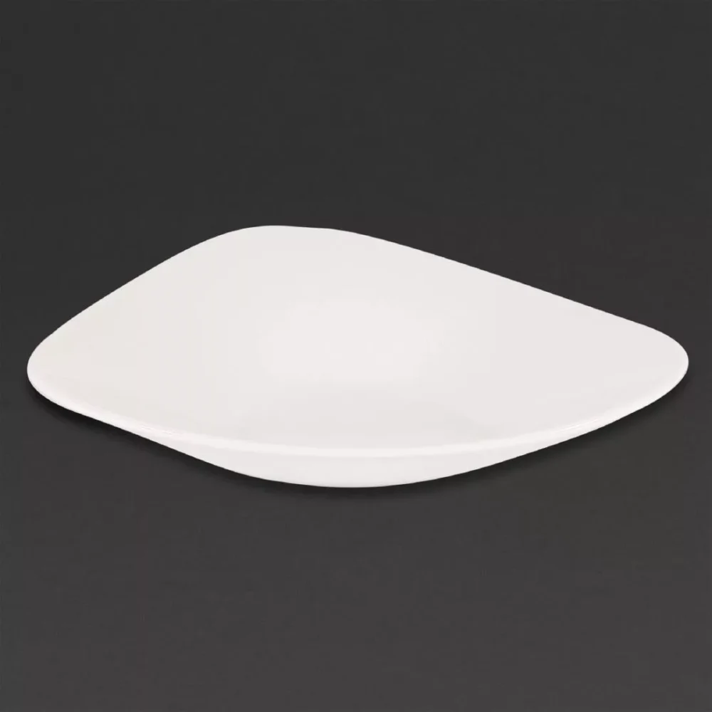 Churchill Lotus Triangular Shallow Bowls White 238mm (Pack of 12) - Image 3