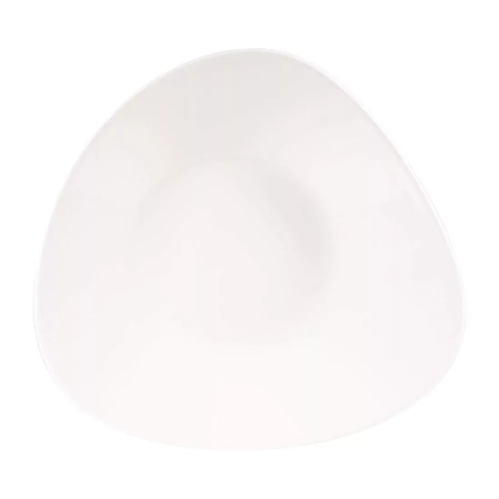 Churchill Lotus Triangular Shallow Bowls White 238mm (Pack of 12) - Image 2