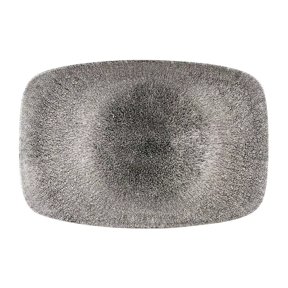 Churchill Studio Prints Raku Rectangular Plates Quartz Black 245 x 355mm (Pack of 6)