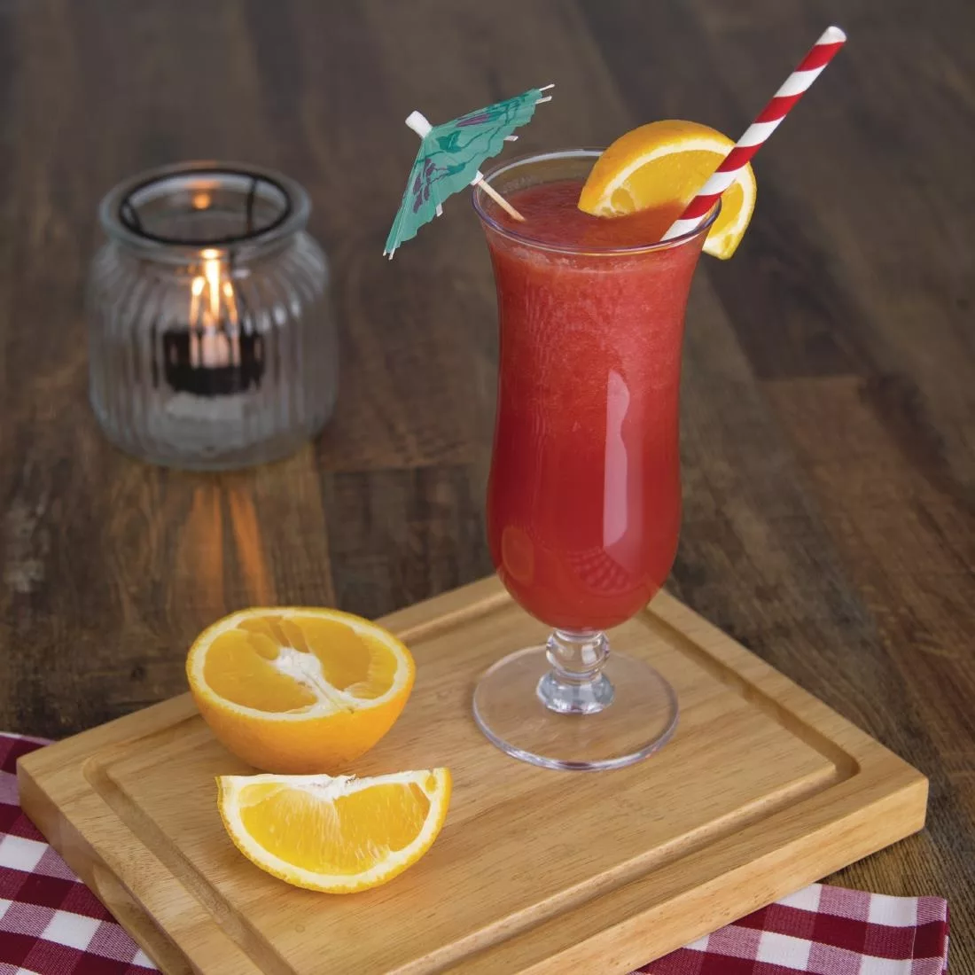 Olympia Kristallon Polycarbonate Hurricane Glasses 390ml (Pack of 24) - Image 2