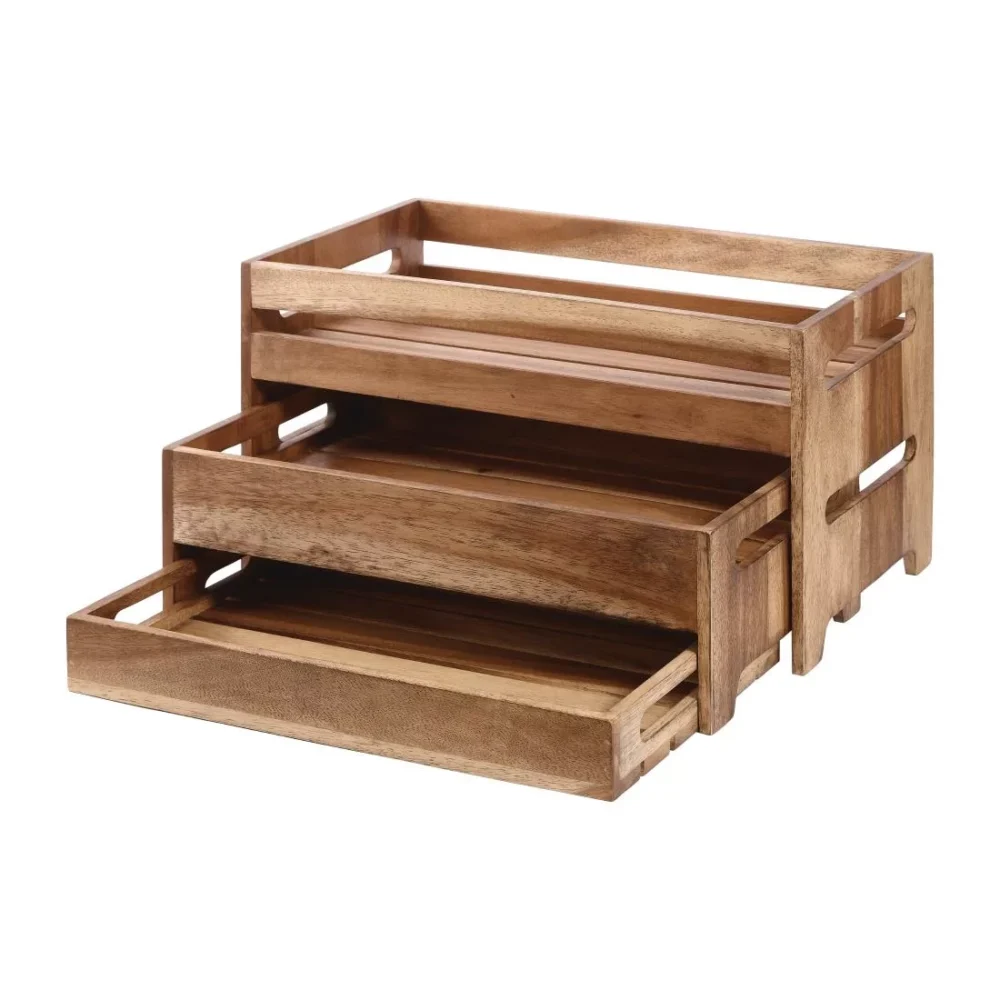 Churchill Wood Small Rustic Nesting Crate - Image 2