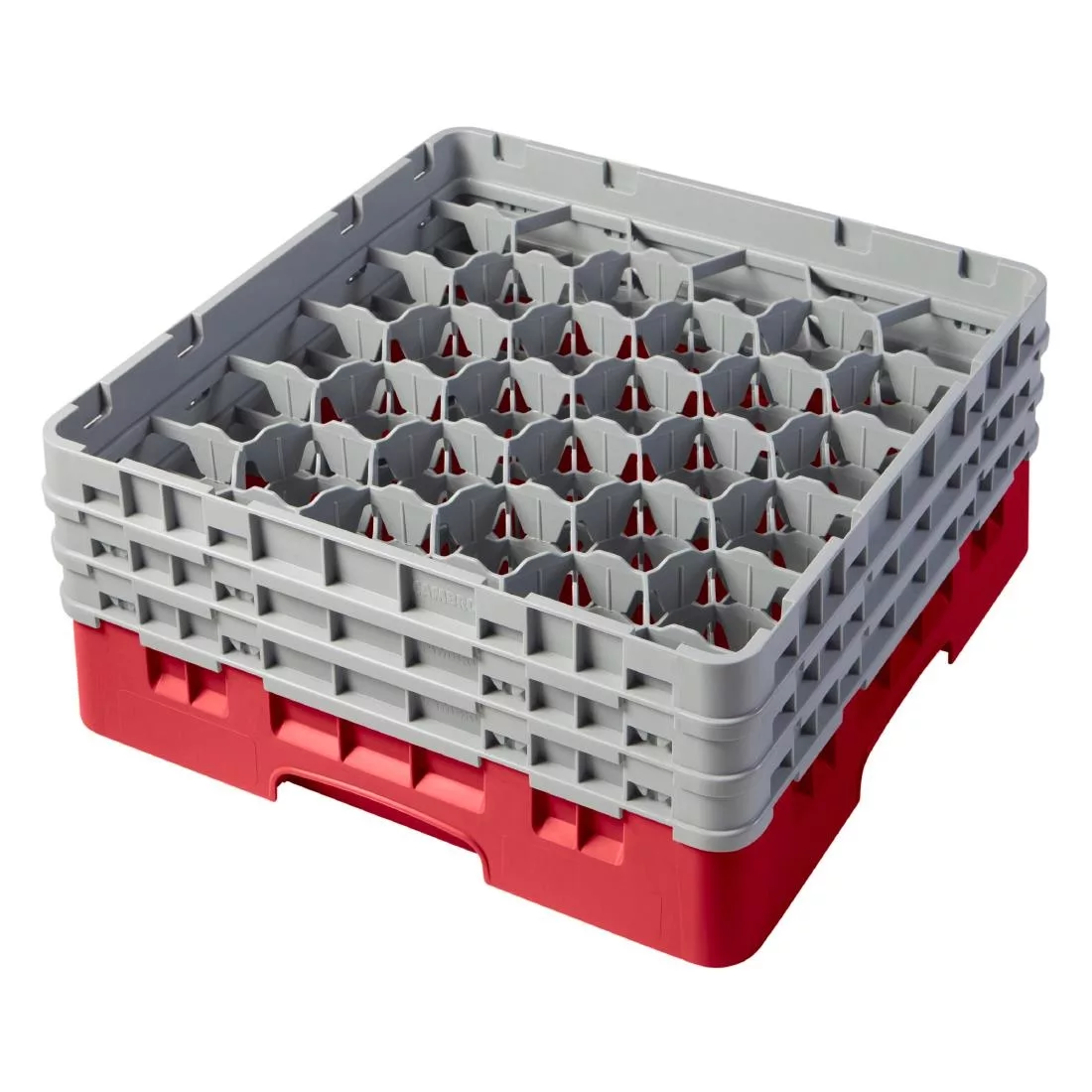 Cambro Camrack Red 30 Compartments Max Glass Height 174mm