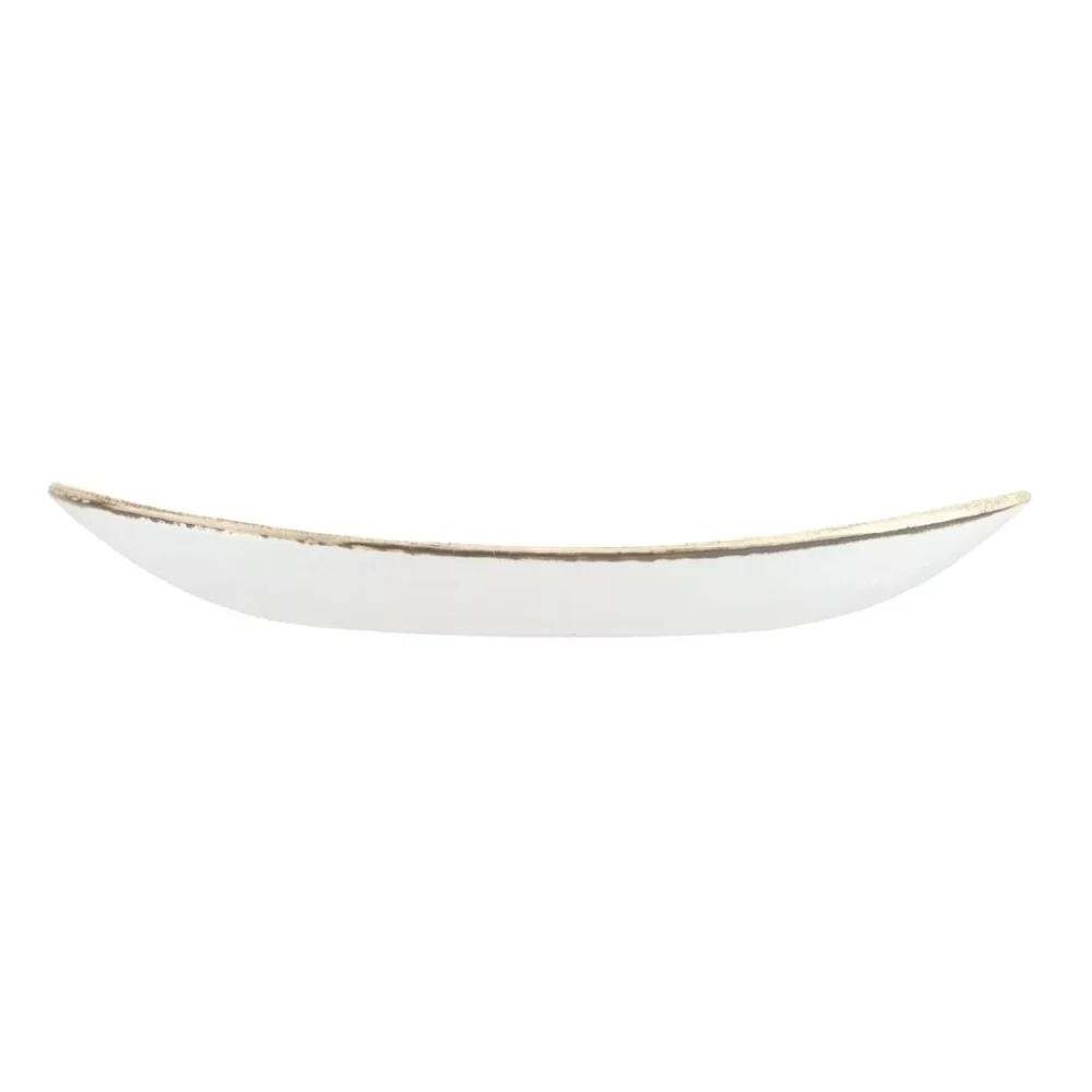 Churchill Studio Prints Homespun Charcoal Black Large Oval Coupe Plate 270 x 299mm - Image 2