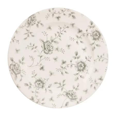 Churchill Vintage Prints Rose Chintz Profile Plates Grey 276mm (Pack of 6)