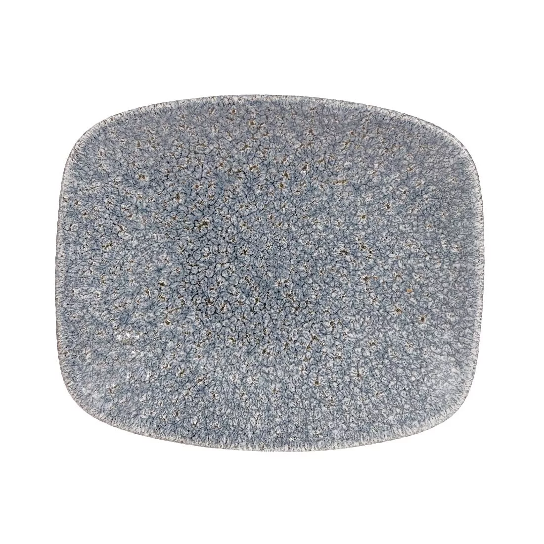 Churchill Studio Prints Raku Rectangular Plates Topaz Blue 154mm (Pack of 12)