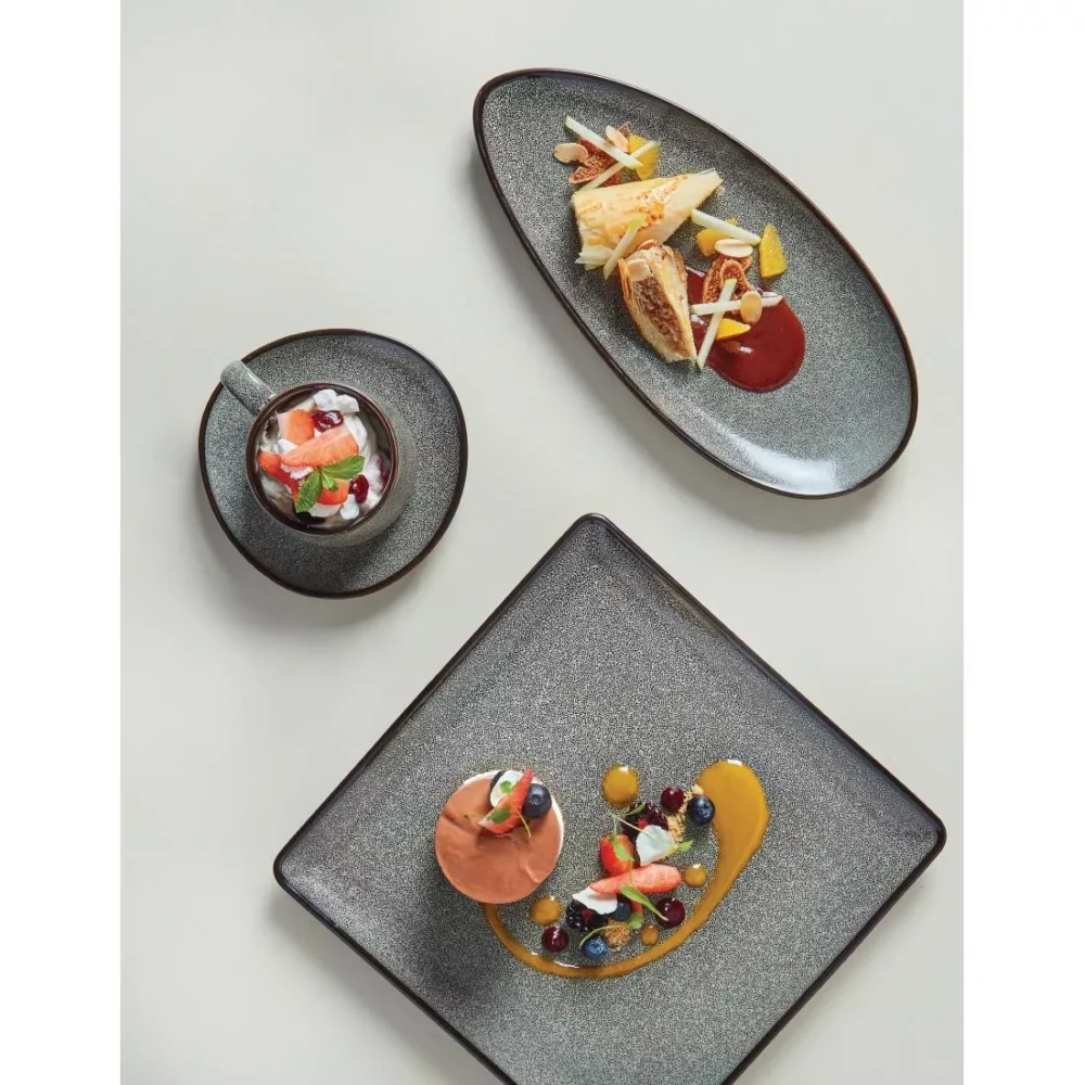 Olympia Mineral Leaf Plates 305mm (Pack of 6) - Image 3