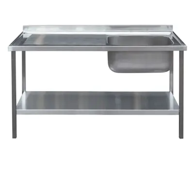 Die Pat Stainless Steel SA-SB12-65-65-SDLH sink single bowl 60 x 50 left drain 20 x 65 x 90