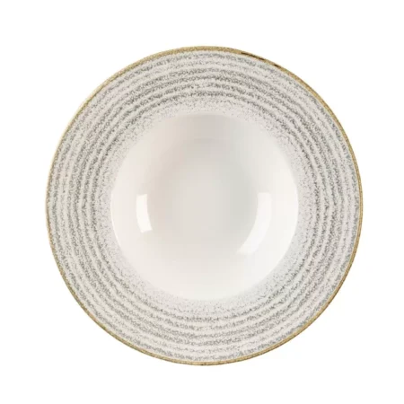 Churchill Studio Prints Homespun Stone Grey Wide Rim Bowl 240mm (Pack of 12)