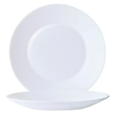 Arcoroc Opal Restaurant Wide Rim Plates 195mm (Pack of 6)