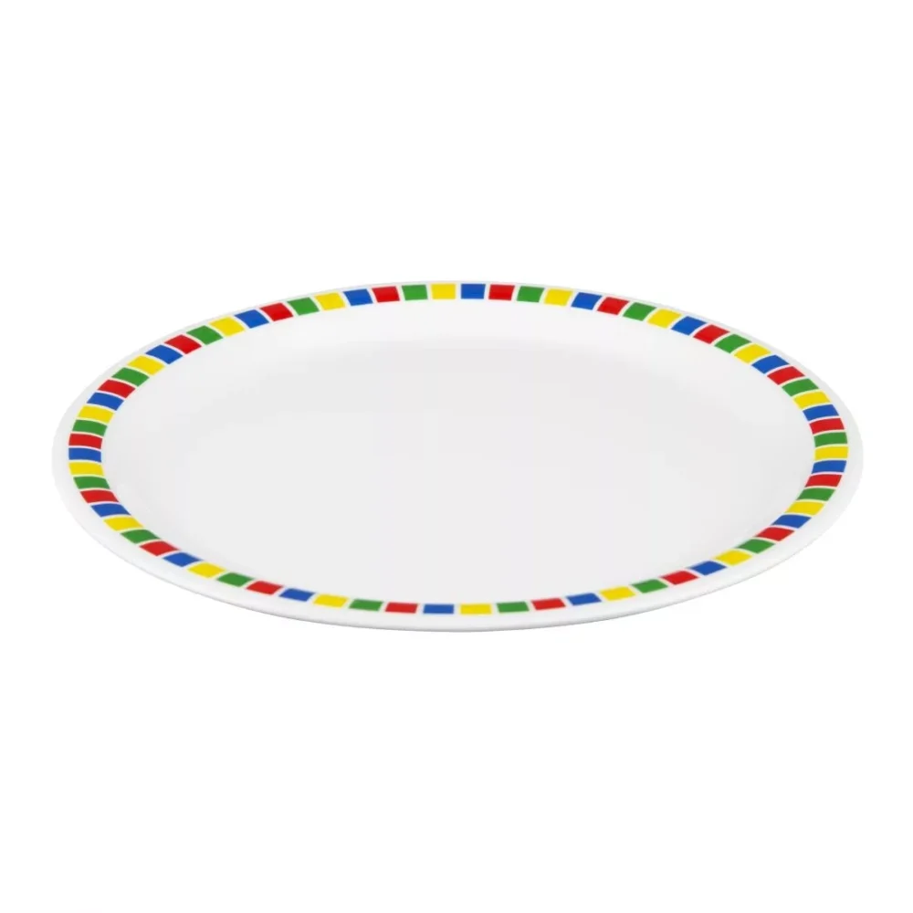 Olympia Kristallon Fairground Melamine Dinner Plates 230mm (Pack of 12) - Image 4