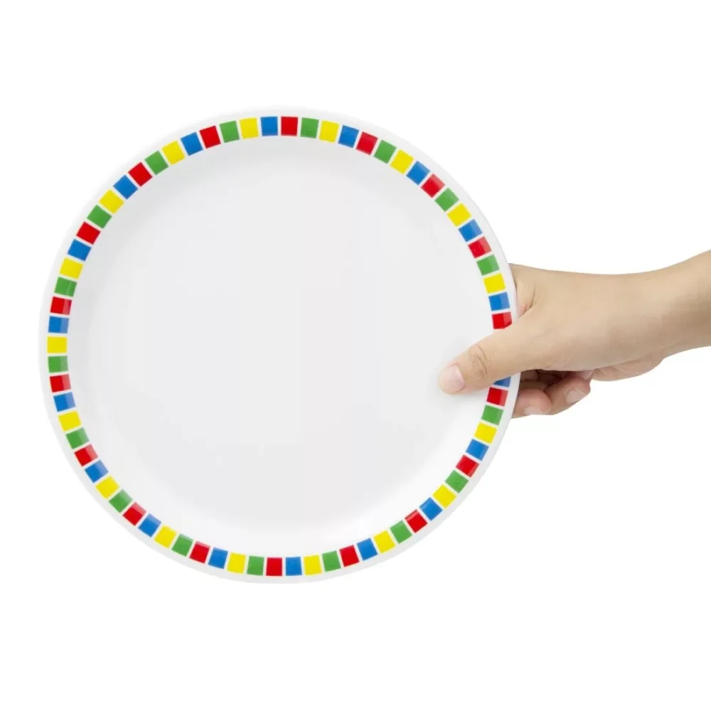 Olympia Kristallon Fairground Melamine Dinner Plates 230mm (Pack of 12) - Image 6