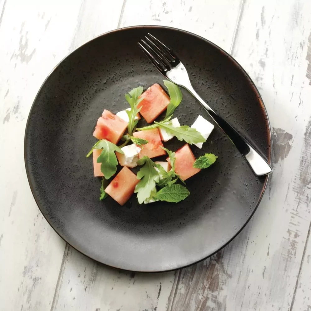 Olympia Fusion Round Black Coupe Plates 203mm (Pack of 6) - Image 6