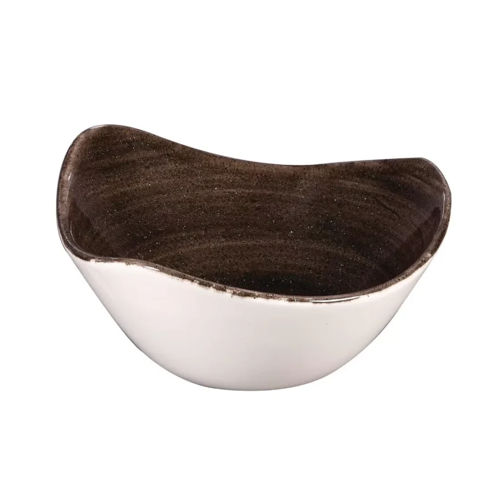 Churchill Stonecast Patina Triangular Bowls Black 153mm (Pack of 12) - Image 2