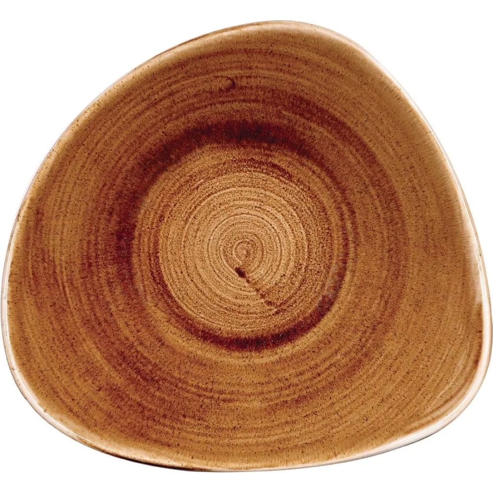Churchill Stonecast Patina Triangular Bowls Vintage Copper 235mm (Pack of 12) - Image 2