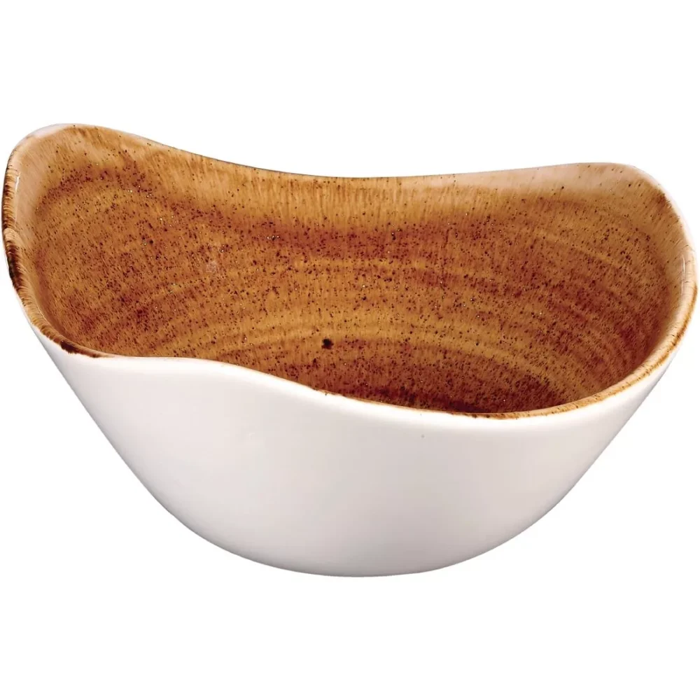 Churchill Stonecast Patina Triangular Bowls Vintage Copper 153mm (Pack of 12) - Image 2