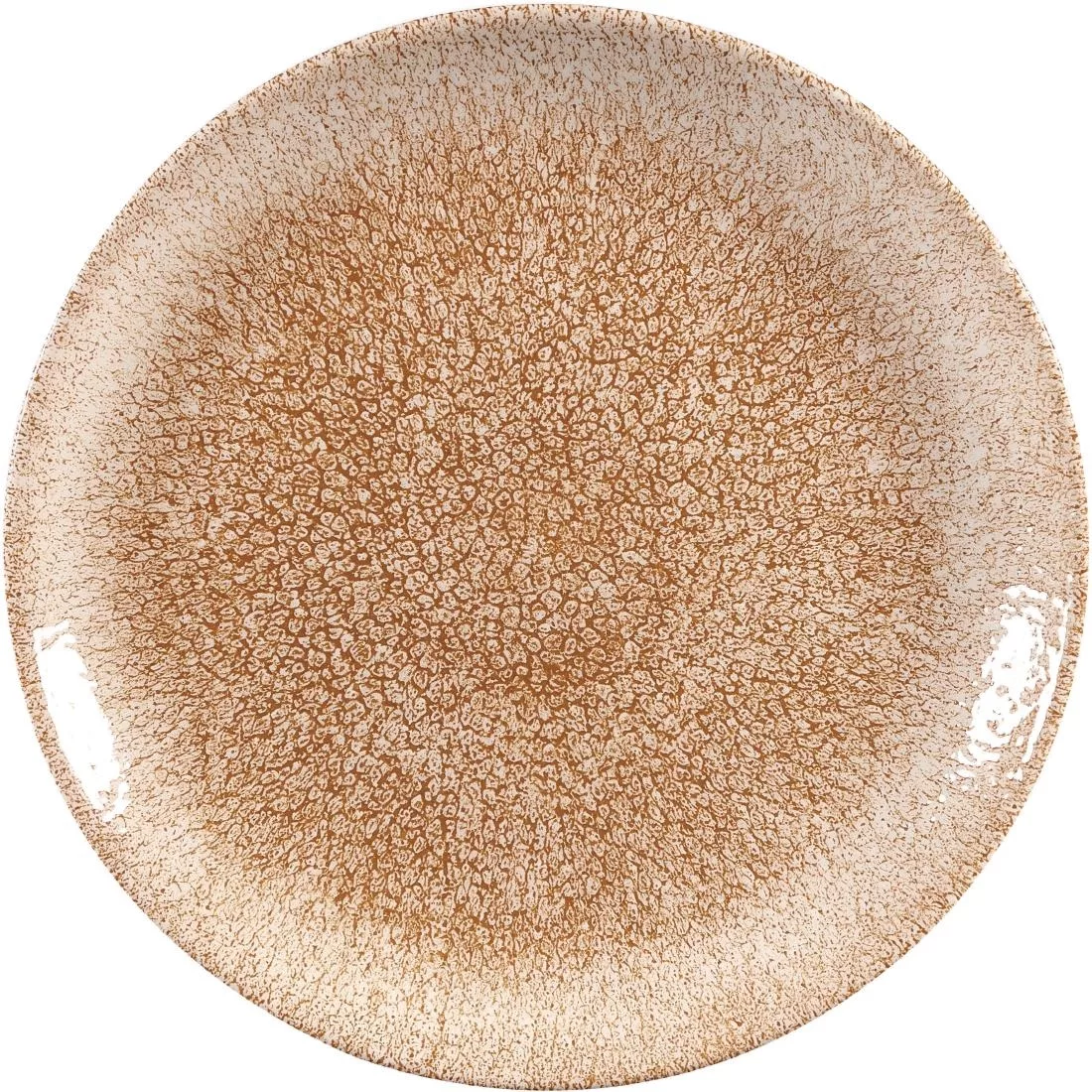 Churchill Studio Prints Raku Coupe Plate Garnet Orange 210mm (Pack of 12)