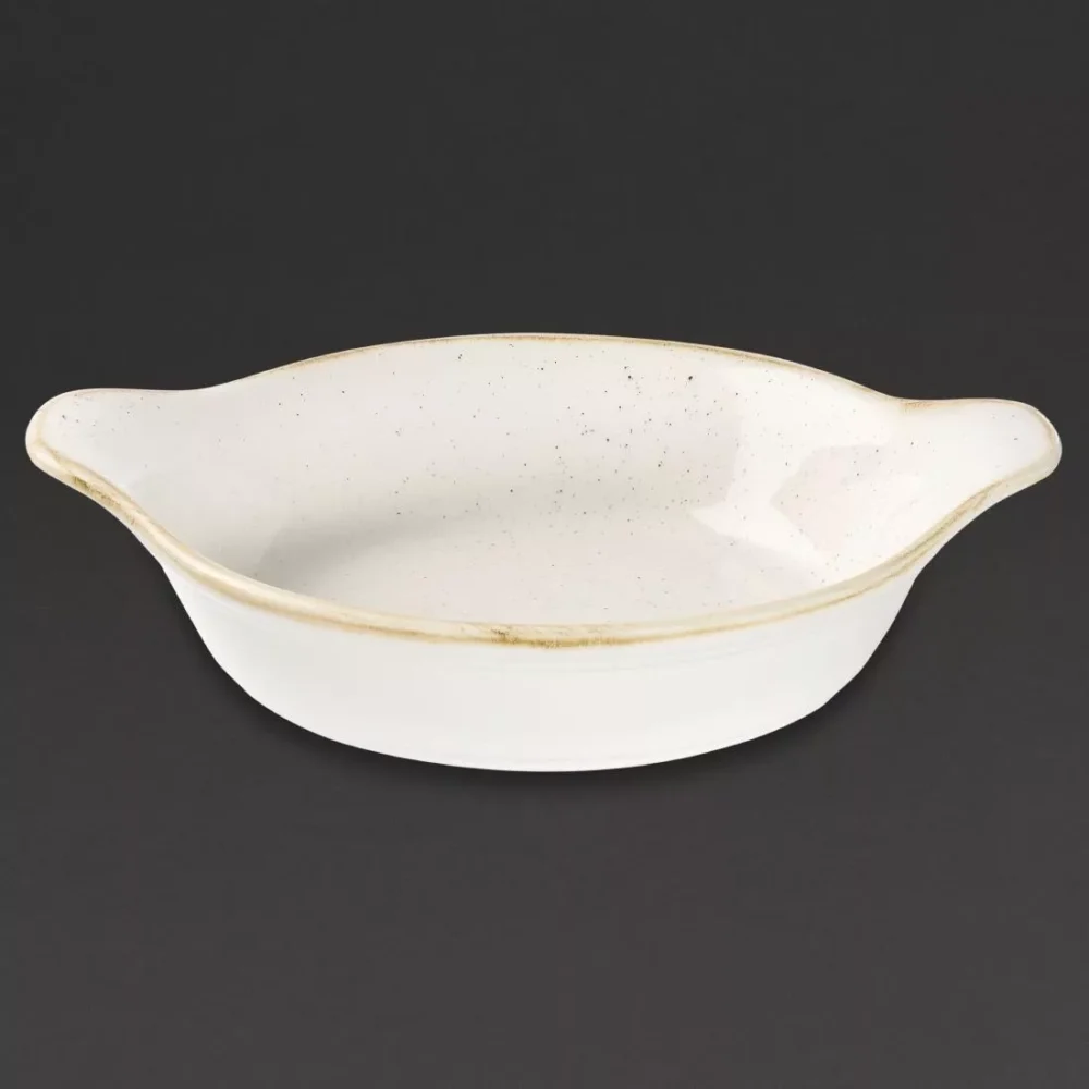 Churchill Stonecast Round Eared Dishes Barley White 215mm (Pack of 6) - Image 4