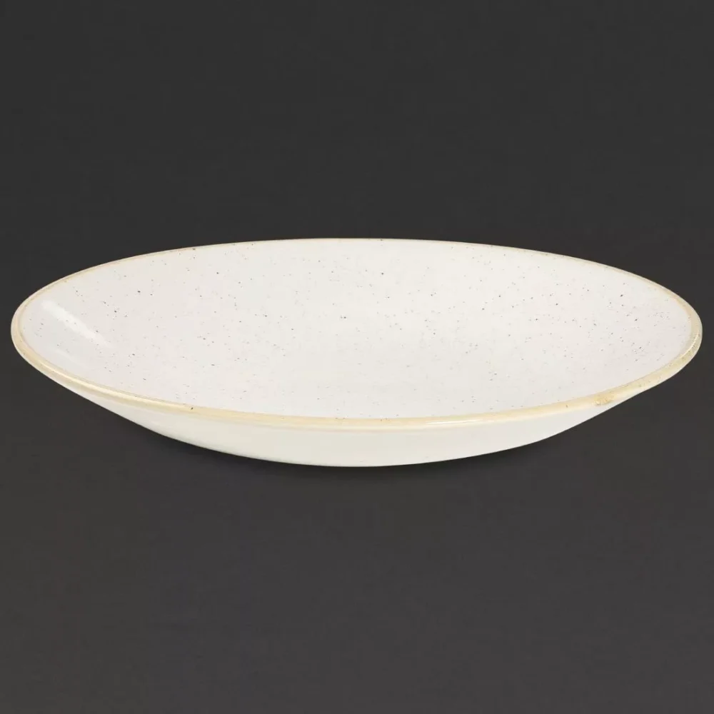 Churchill Stonecast Deep Coupe Plates Barley White 220mm (Pack of 12) - Image 4