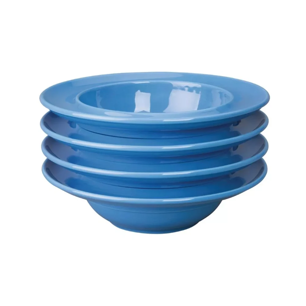 Olympia Heritage Raised Rim Bowls Blue 205mm (Pack of 4) - Image 5