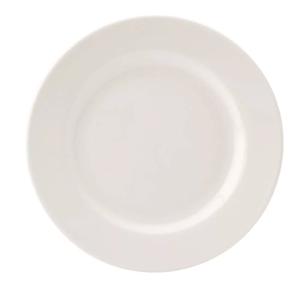 Utopia Pure White Wide Rim Plates 203mm (Pack of 24)