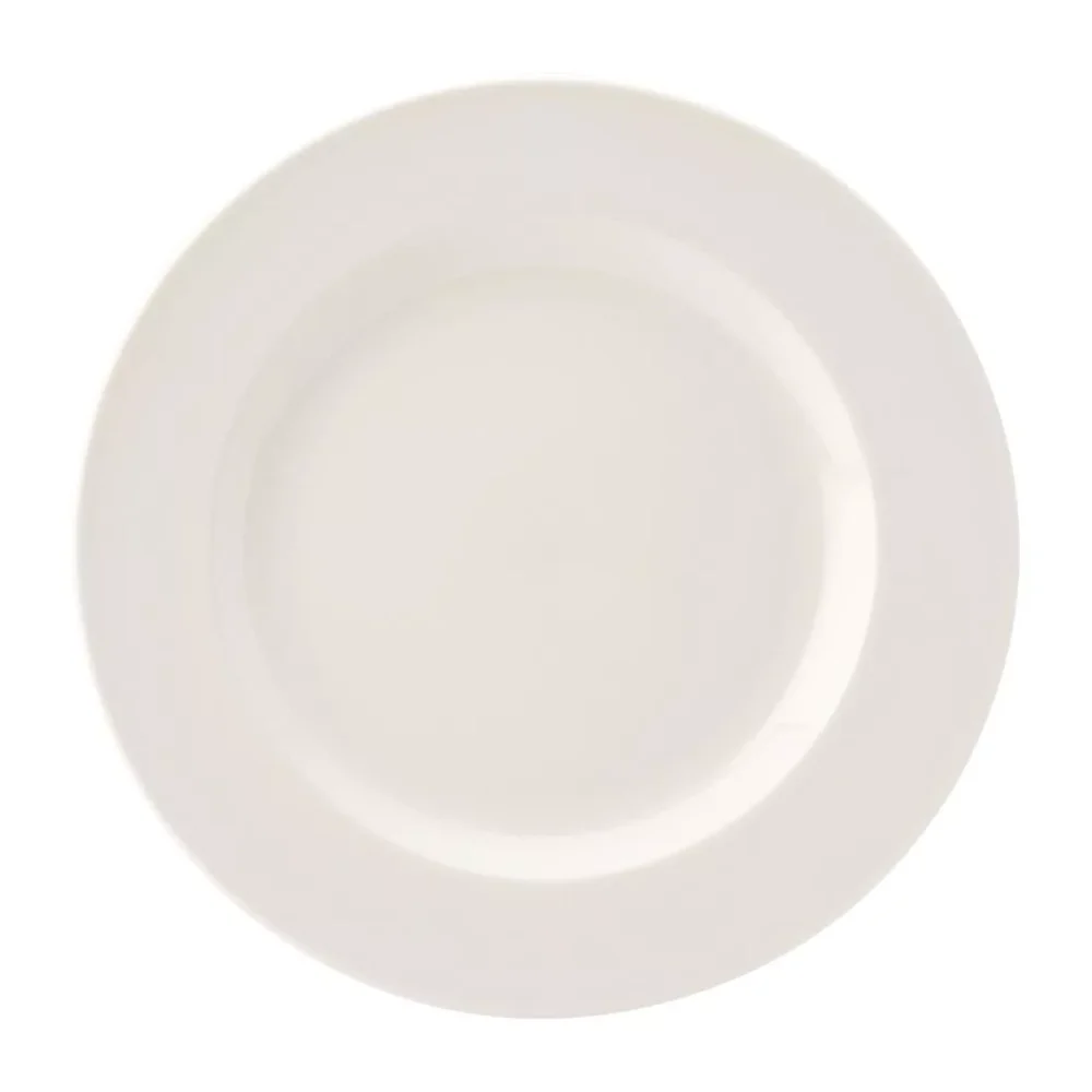 Utopia Pure White Wide Rim Plates 250mm (Pack of 24)