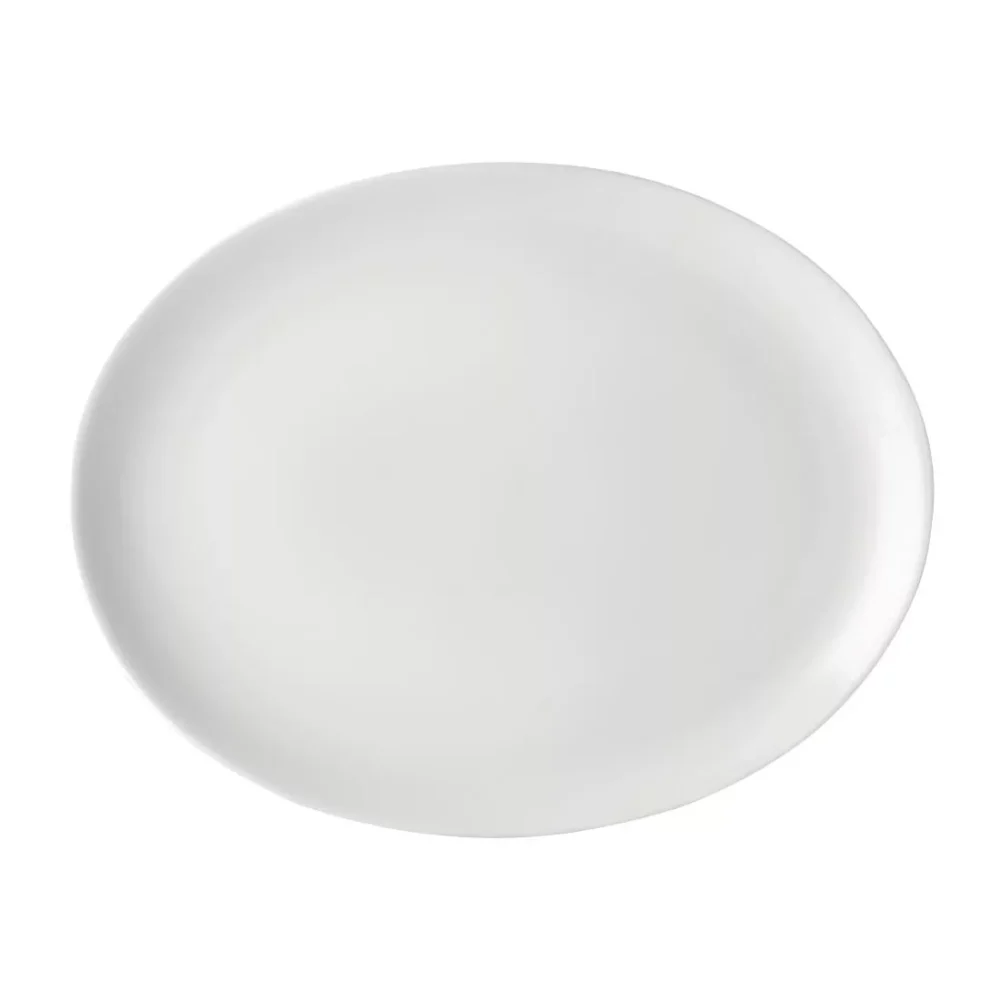 Utopia Pure White Oval Plates 300mm (Pack of 18) - Image 2