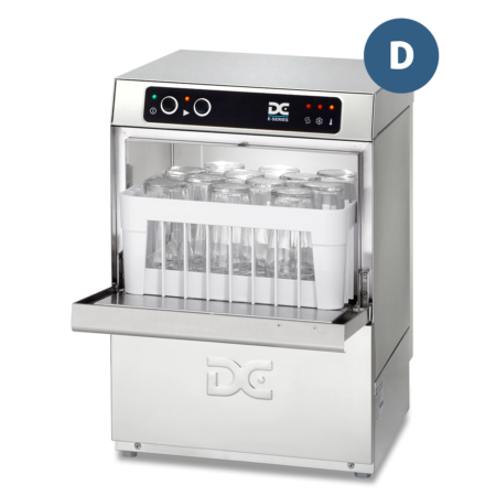 DC EG35D Economy Range 350mm Basket Frontloading Commercial Glasswasher with Drain Pump  12 Pint Capacity