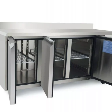 Atosa EPF3472HDSB 3 Door Preparation Counter Freezer with Splash Back  420 Litres