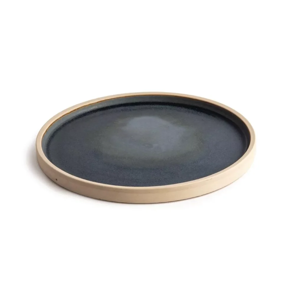 Olympia Canvas Flat Round Plate Blue Granite 250mm (Pack of 6) - Image 3