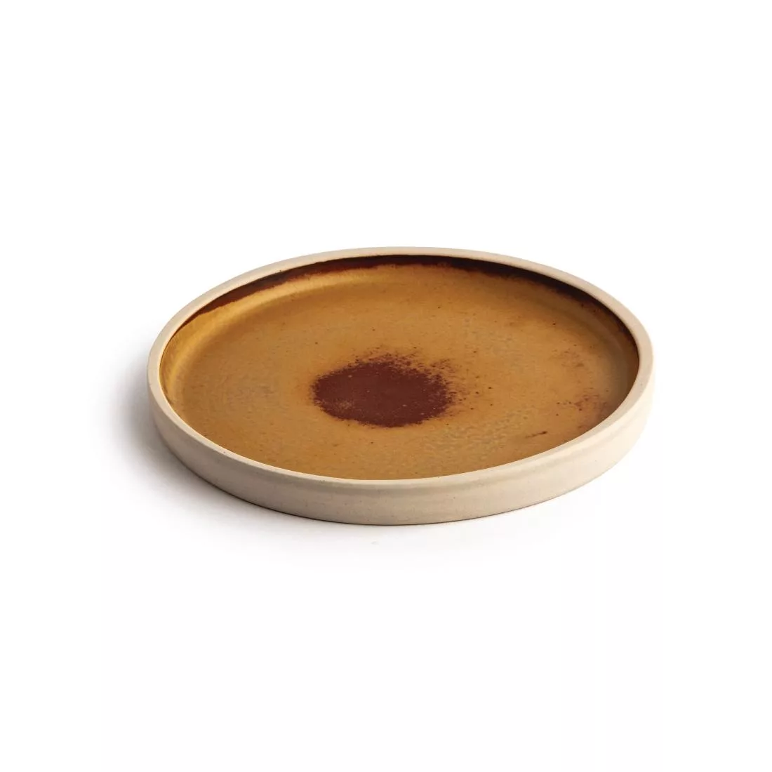 Olympia Canvas Flat Round Plate Sienna Rust 180mm (Pack of 6) - Image 2