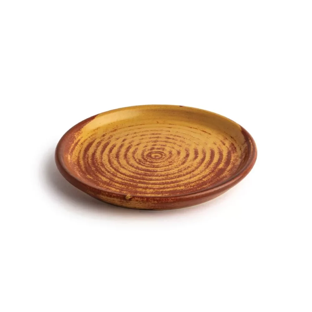 Olympia Canvas Small Rim Round Plate Sienna Rust 180mm (Pack of 6) - Image 5